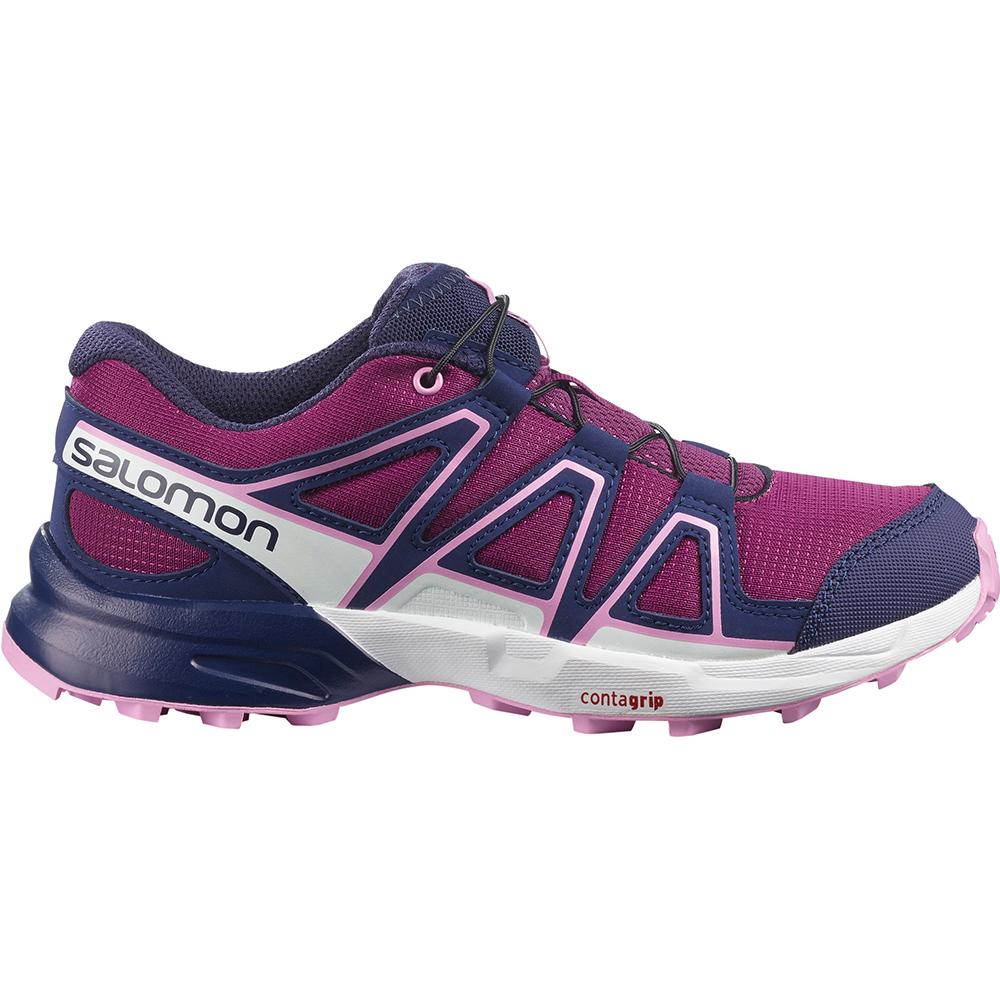 Zapatillas Trail Running Salomon Niños Moradas - Salomon Argentina SPEEDCROSS J,694135-FJL